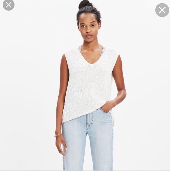 Madewell Stitchweave Sweater Tank - Picture 1 of 5